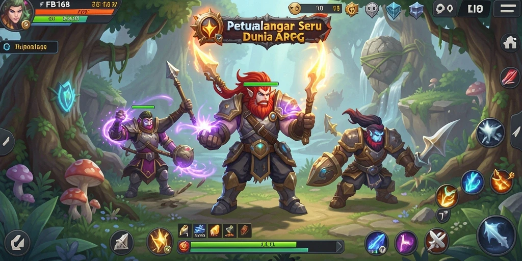 Tampilan gameplay seru di dunia ARPG penuh petualangan.