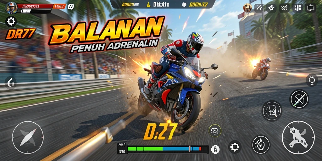 Gameplay seru balapan motor di IDR77 dengan grafis memukau.