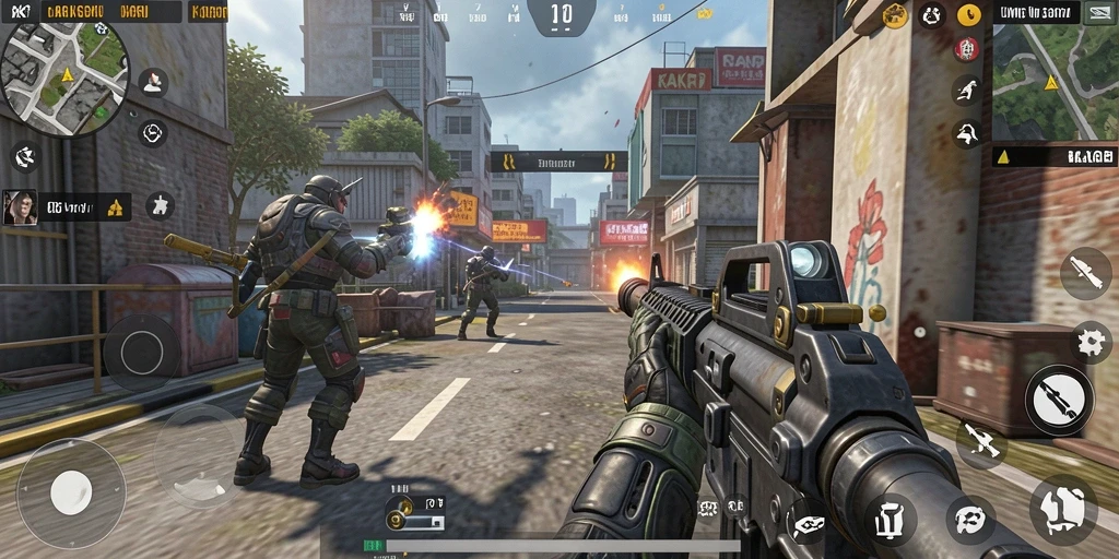 Gameplay KAKRP menampilkan pertempuran mendebarkan dengan grafis yang cemerlang.
