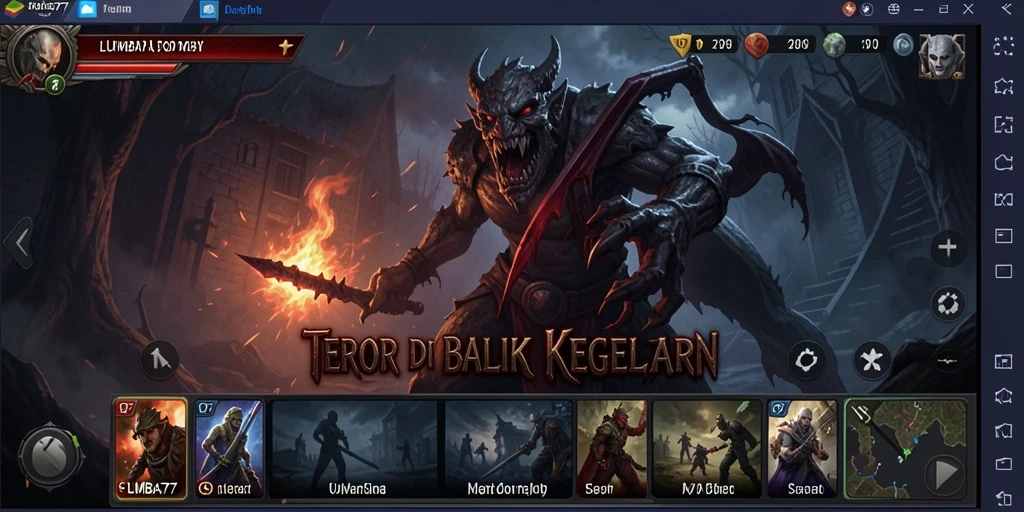 Menampilkan pengalaman gameplay mencekam di LUMBA77.