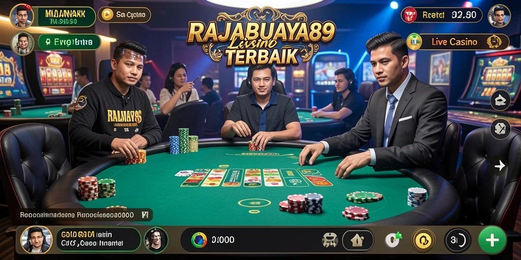 Tampilan gameplay menarik dari RAJABUAYA89 yang memberikan sensasi Live Casino.
