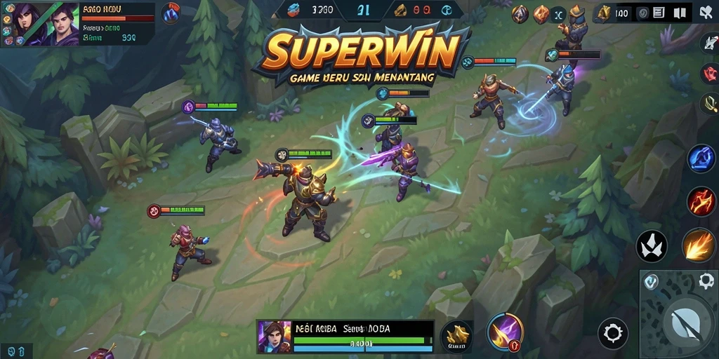 Tampilan gameplay SUPERWIN yang seru dan penuh aksi.